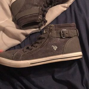 grey polo shoes